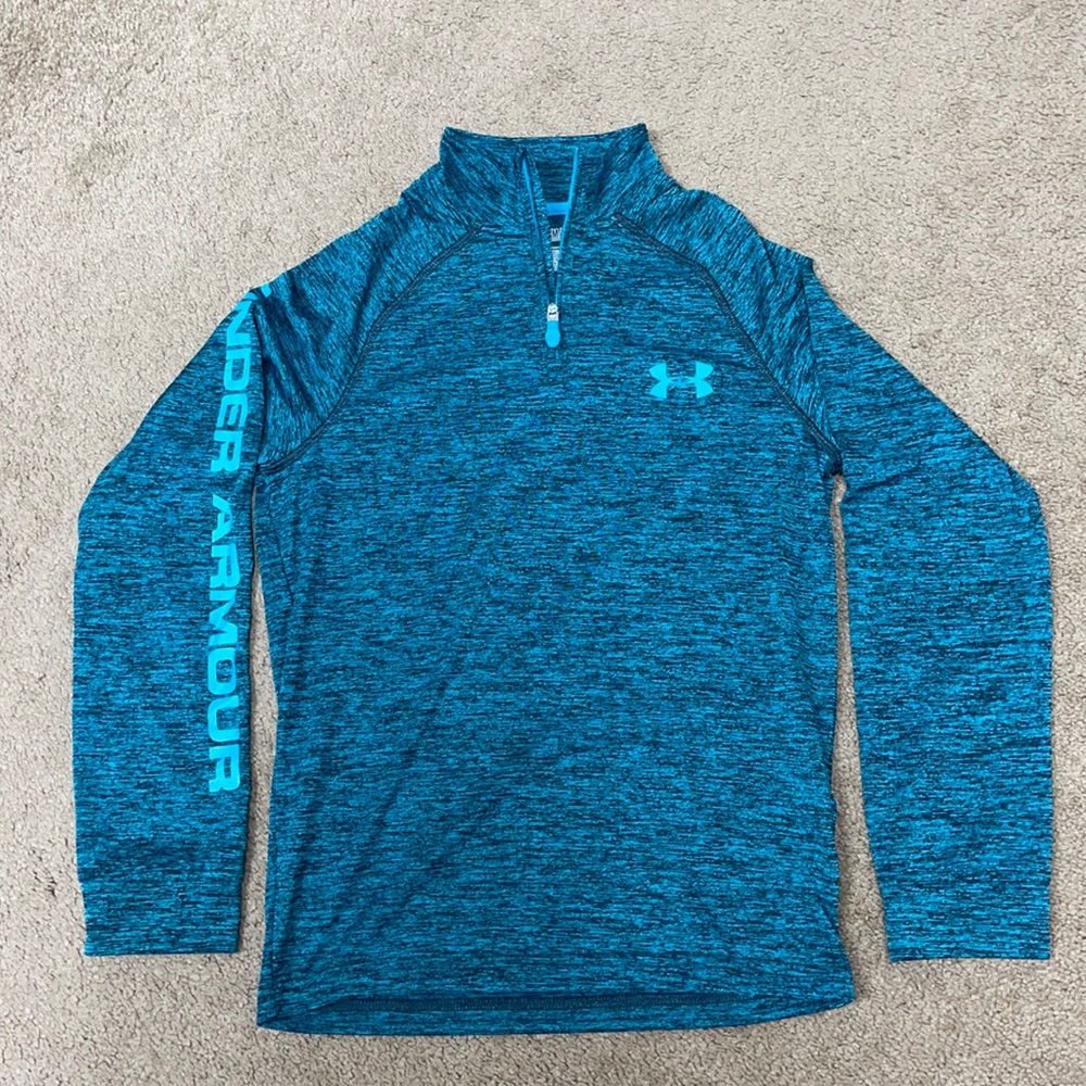 Girls Small Under Armour Quarter Zip Pullover